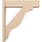 Ekena Millwork 8-in W x 34-in D x 38-in H Funston Block Rough Cedar Woodgrain TimberThane Outlooker, Primed Tan OUTUR080X34X38FST44RCPR - alternate 5
